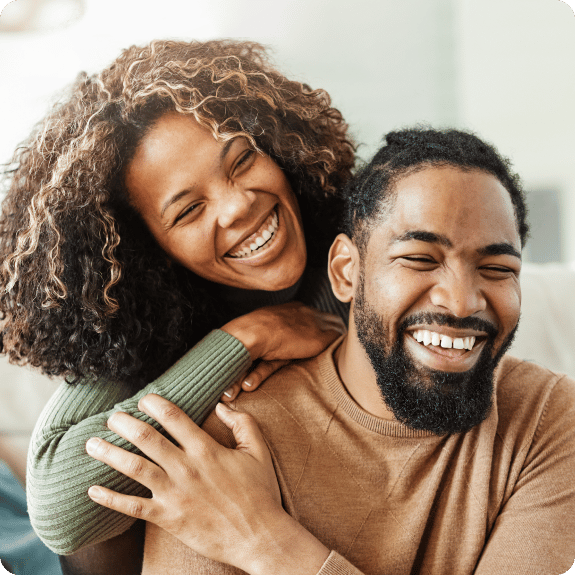 Smiling couple