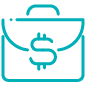 briefcase with dollar sign icon