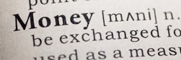 Money in the dictionary