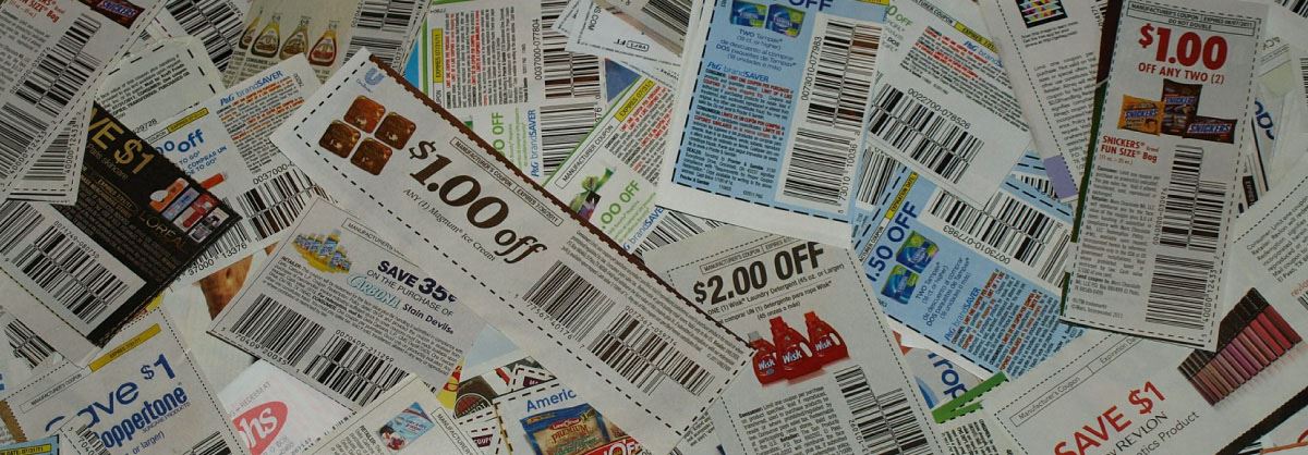 Stack of coupons.